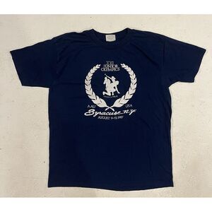 Vintage XXI Junior Olympics 1987 Syracuse Shirt Mens XL Blue Single Stitch